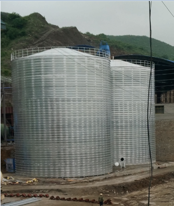 城区粮食钢板仓的安装全过程不用热焊接